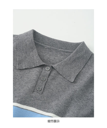 【H5518】實拍復古中性條紋針織衫＋針織百褶裙251125