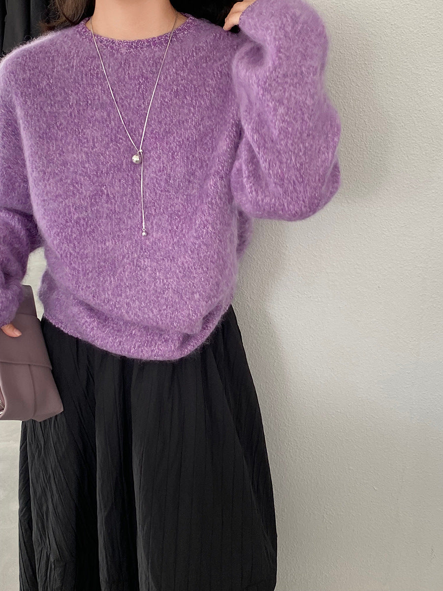 【cimz1373】實拍黑標奢柔雲朵 95羊毛5羊絨慵懶加厚針織毛衣251128