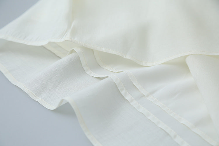 【LD3290】實拍法式釘珠蝴蝶結天絲雪紡襯衫251103