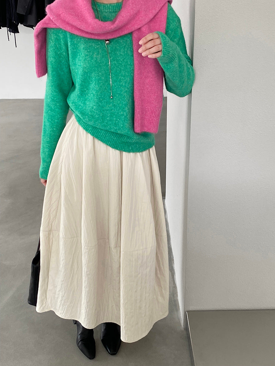 【cim5921】實拍冬季簡約保暖舒適針織毛衣（含羊毛5％）251114