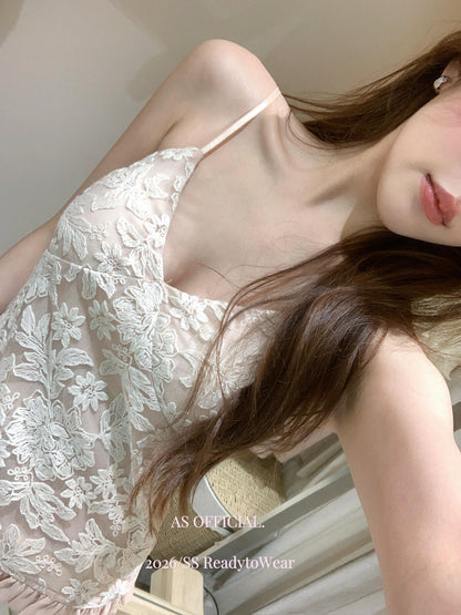 【L26805】實拍純慾微性感🎀精緻蕾絲提花設計細肩帶內搭背心/小可愛260330