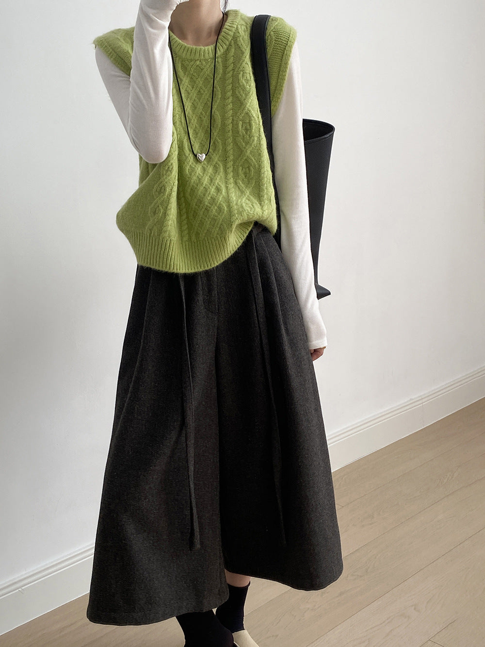 【YP2617】 實拍圓領麻花軟糯針織背心251023