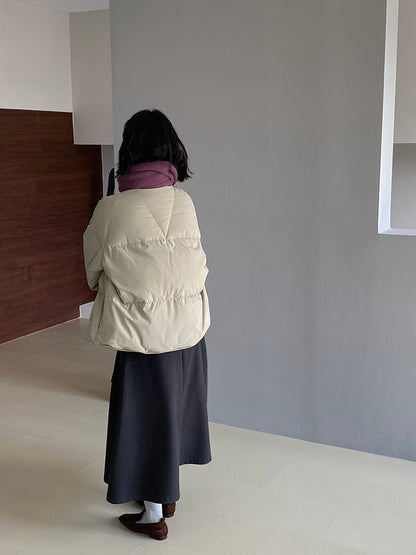 【cimz1010】實拍冬日温暖加厚90％白鴨絨羽絨外套大衣251128