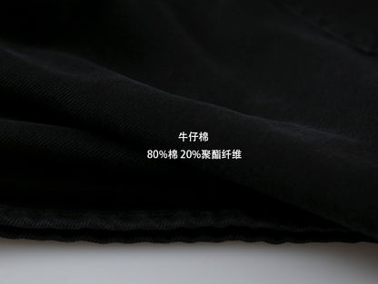 【L3122】實拍S~XL高腰七分寬鬆牛仔褲含皮帶＋小包250825