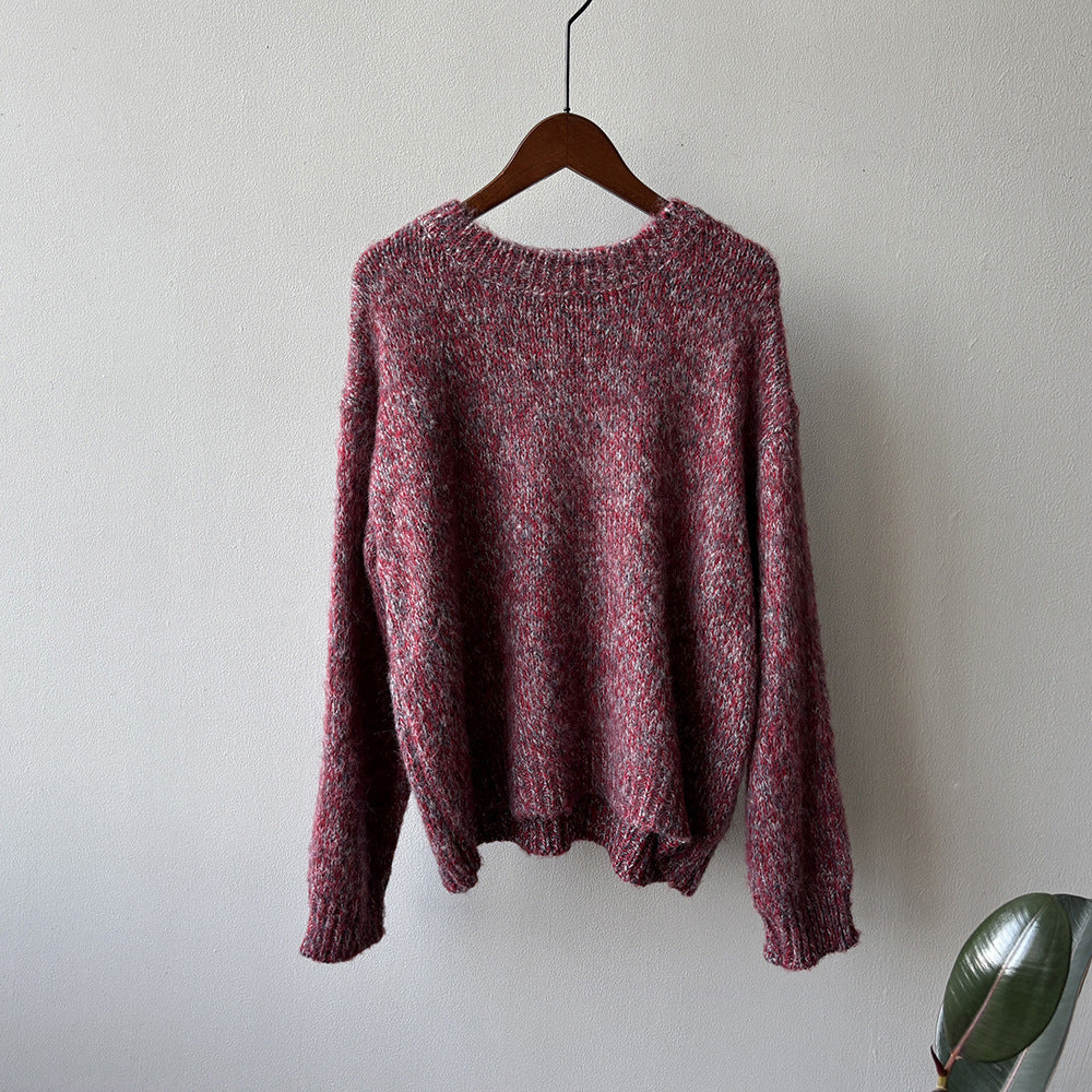 【Y2530】實拍冬季雜色古着針織毛衣(含羊毛6%)251106