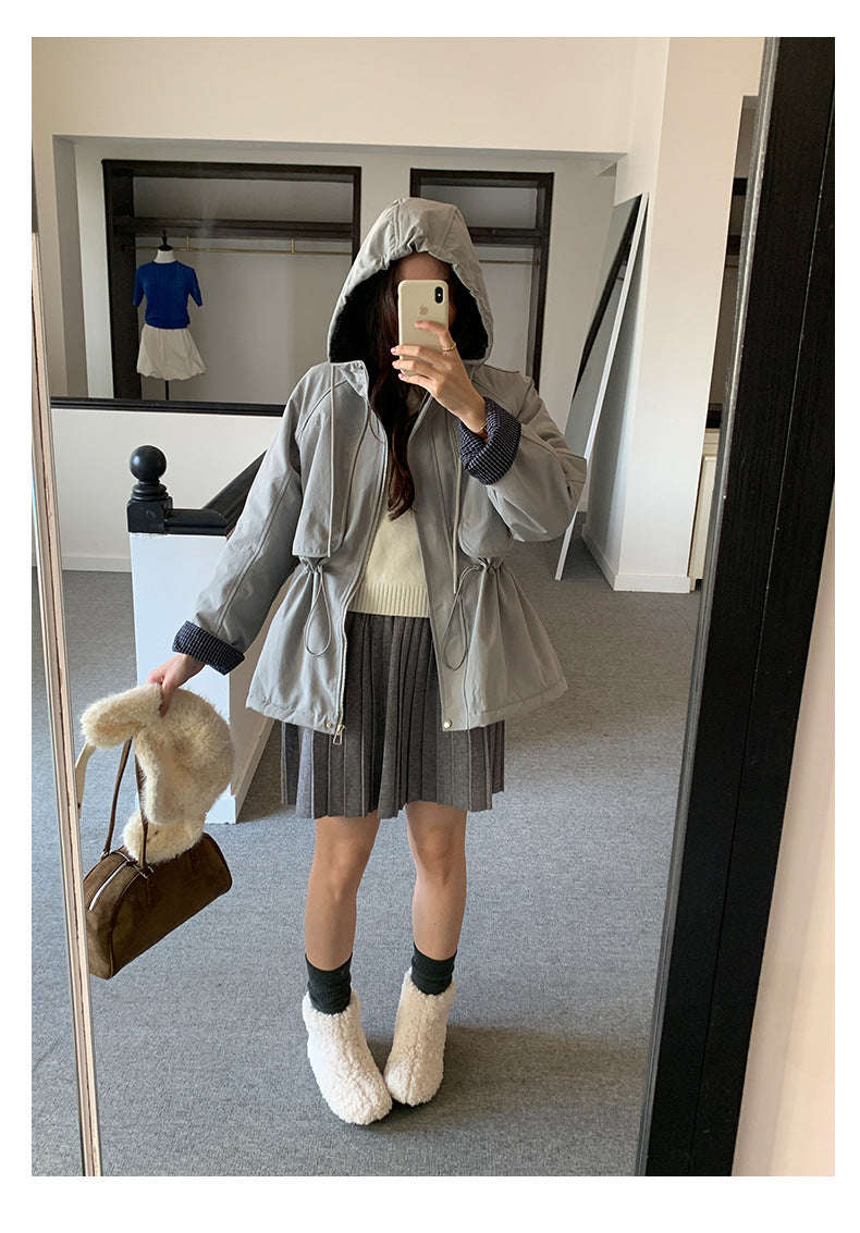 【H5518】實拍復古中性條紋針織衫＋針織百褶裙251125