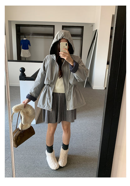 【H5518】實拍復古中性條紋針織衫＋針織百褶裙251125