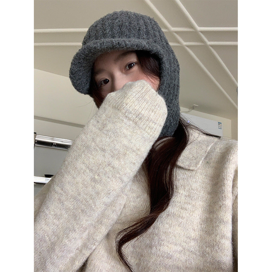 【H5513】實拍老錢風POLO領長袖針織毛衣251118