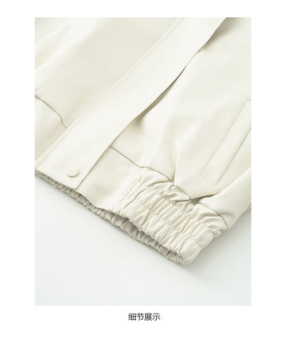 【H5480】實拍復古男友款PU皮外套251109