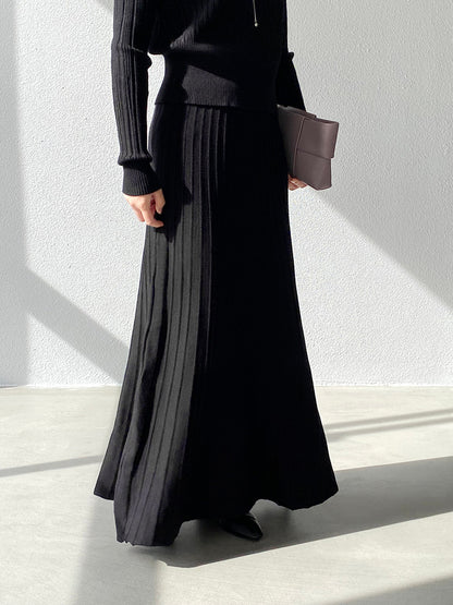 【cimz100789】實拍法式高級感收腰顯瘦針織衫＋針織長裙(分開下單）251120