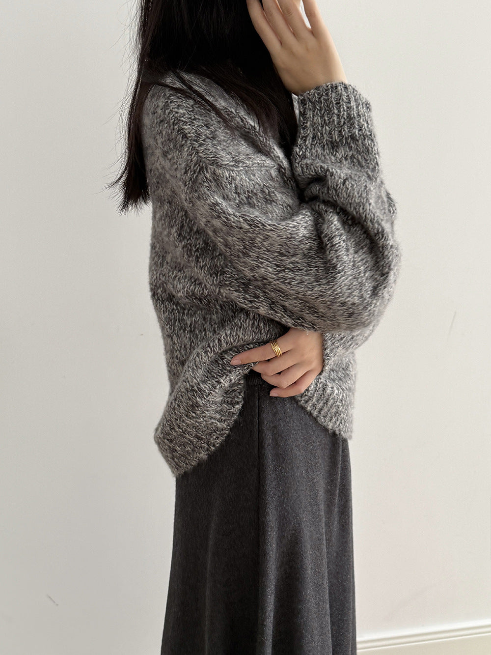 【Y2530】實拍冬季雜色古着針織毛衣(含羊毛6%)251106