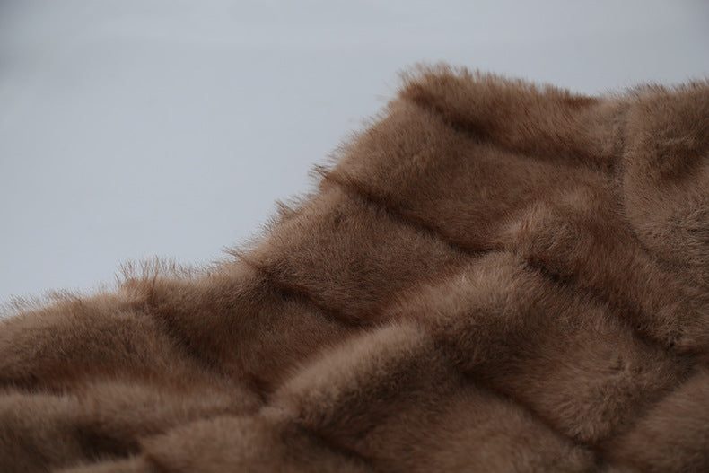 【LD11042】實拍皮毛一體立領拉鍊背心外套251202