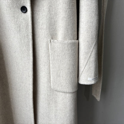 【Y25527】實拍高單質感雙面羊毛呢立領大衣（棉羊毛68%)251106