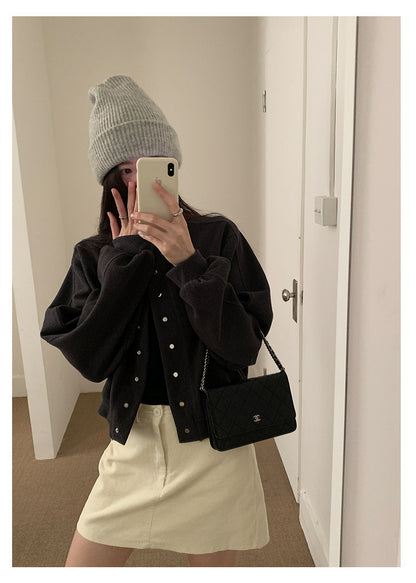 【H567】實拍秋冬挺版圓領棒球服外套251021