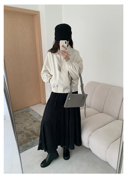 【H5480】實拍復古男友款PU皮外套251109