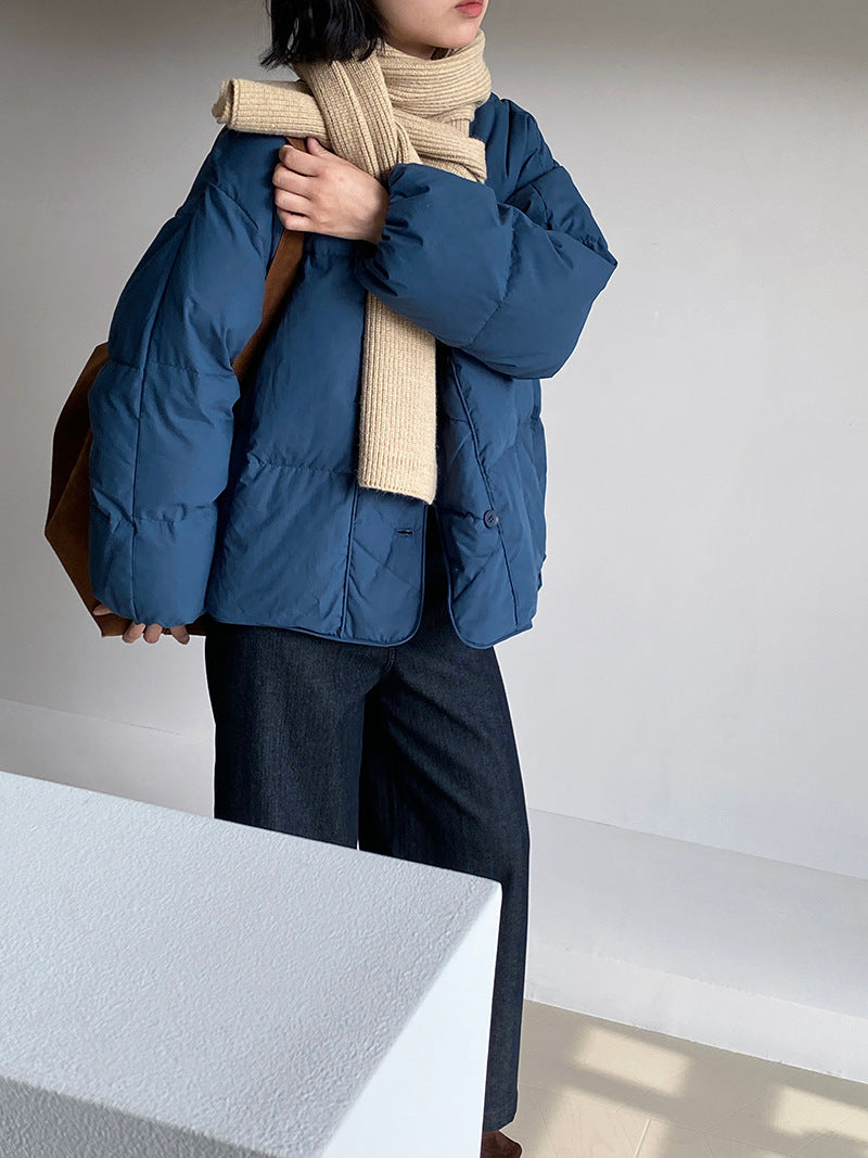 【cimz1010】實拍冬日温暖加厚90％白鴨絨羽絨外套大衣251128