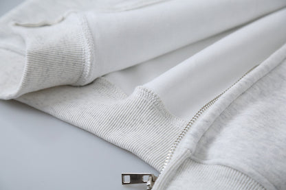 【LD11030】實拍冬季慵懶加絨加厚連帽衞衣外套251124