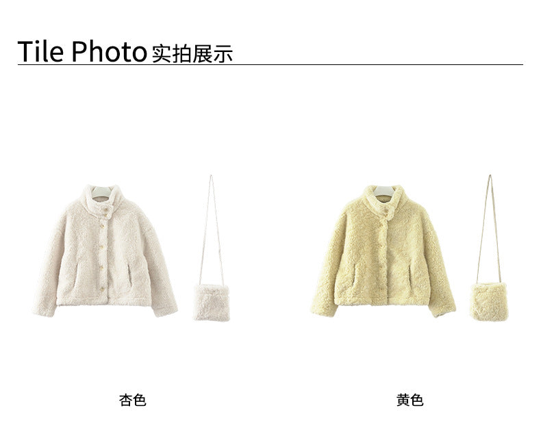 【H5506】實拍 溫柔輕奢皮毛一體保暖仿皮草大衣外套251118