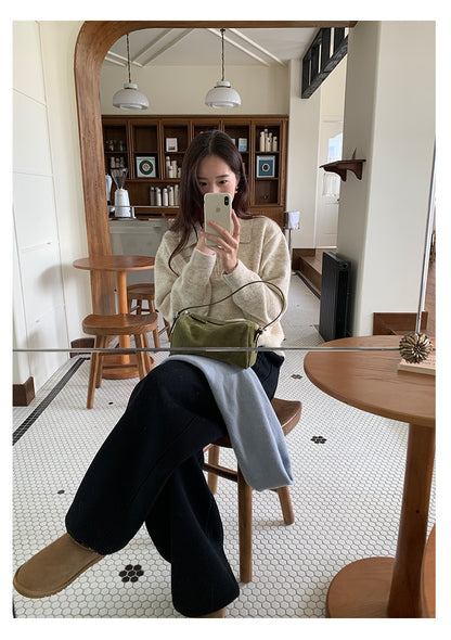 【H5513】實拍老錢風POLO領長袖針織毛衣251118