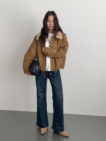 【LD3286】實拍S~XL冬季植絨加絨高腰彈力牛仔褲+鑰匙扣251103