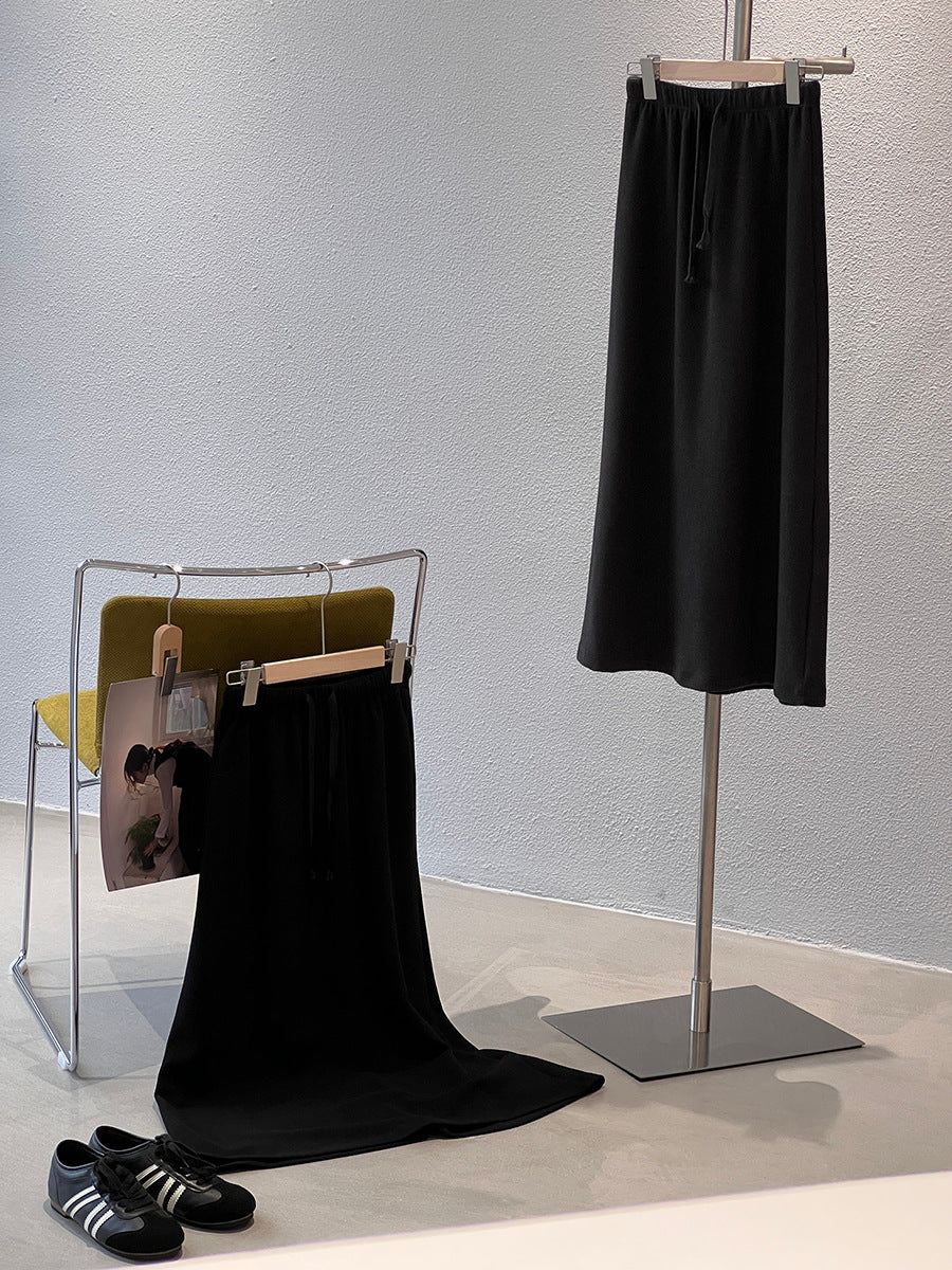 【cimz1722】實拍高級雙面絨感保暖顯瘦直筒裙251201