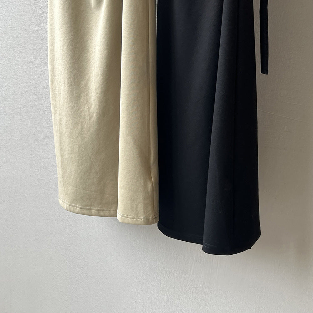 在台現貨【Y695】實拍韓國夏天開衩綁帶棉質洋裝