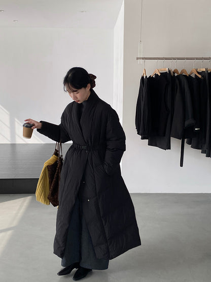 【cimz6386】實拍歐美大氣抗寒鎖温收腰氣質羽絨外套（白鴨絨90%)251120