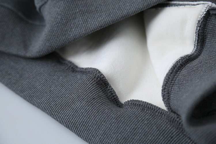 【LD11030】實拍冬季慵懶加絨加厚連帽衞衣外套251124