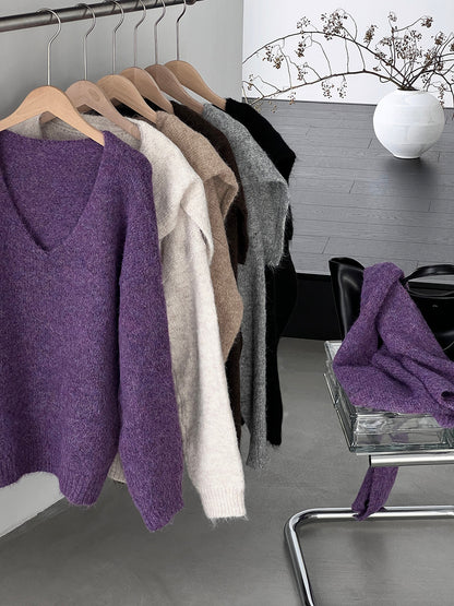 【cim8802】實拍纯色溫柔針織毛衣+針織披肩(羊毛8）251114