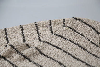 【LD11022】實拍肌理感寬鬆條紋針織衫251110