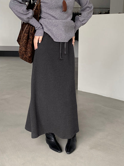 【cimz1722】實拍高級雙面絨感保暖顯瘦直筒裙251201