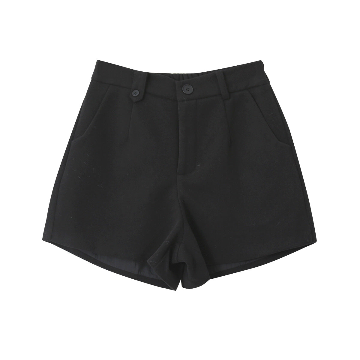 【LD11044】實拍厚款毛呢西裝短褲後鬆緊腰251202