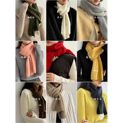 【Y2505】實拍氣質高級感混羊毛針織圍巾251201