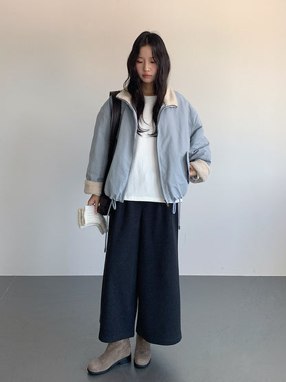 【LD11031】實拍冬天高級感加厚立領羊羔毛保暖夾克外套251124