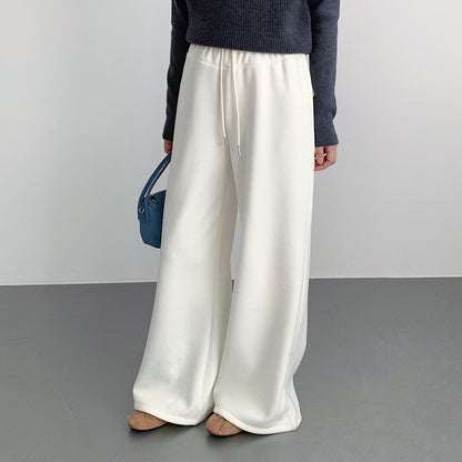 【LD11056】實拍慵懶高級感超修飾微喇叭衛褲251209