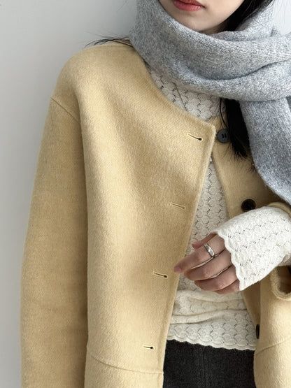 【Y2505】實拍氣質高級感混羊毛針織圍巾251201