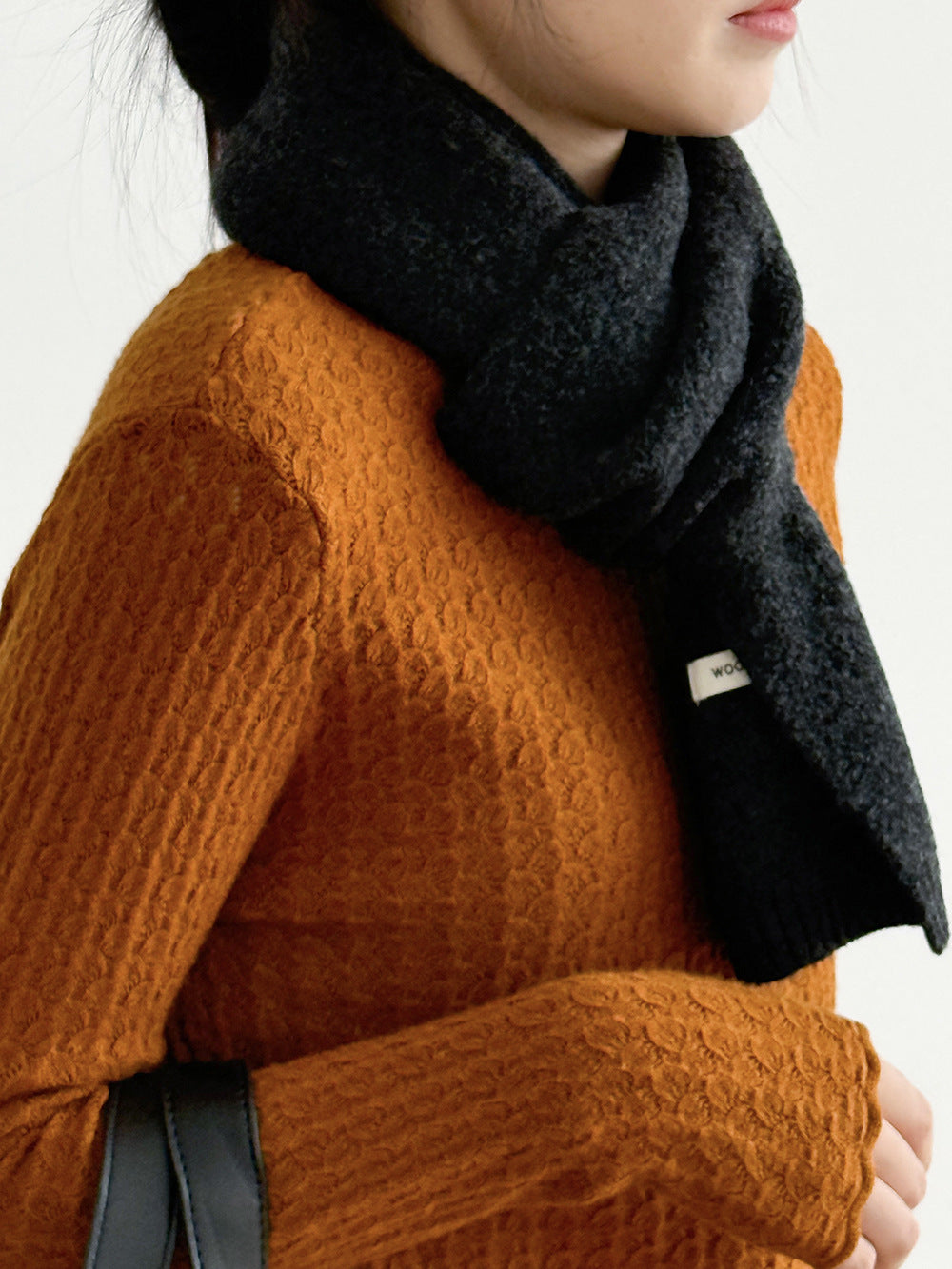 【Y2505】實拍氣質高級感混羊毛針織圍巾251201