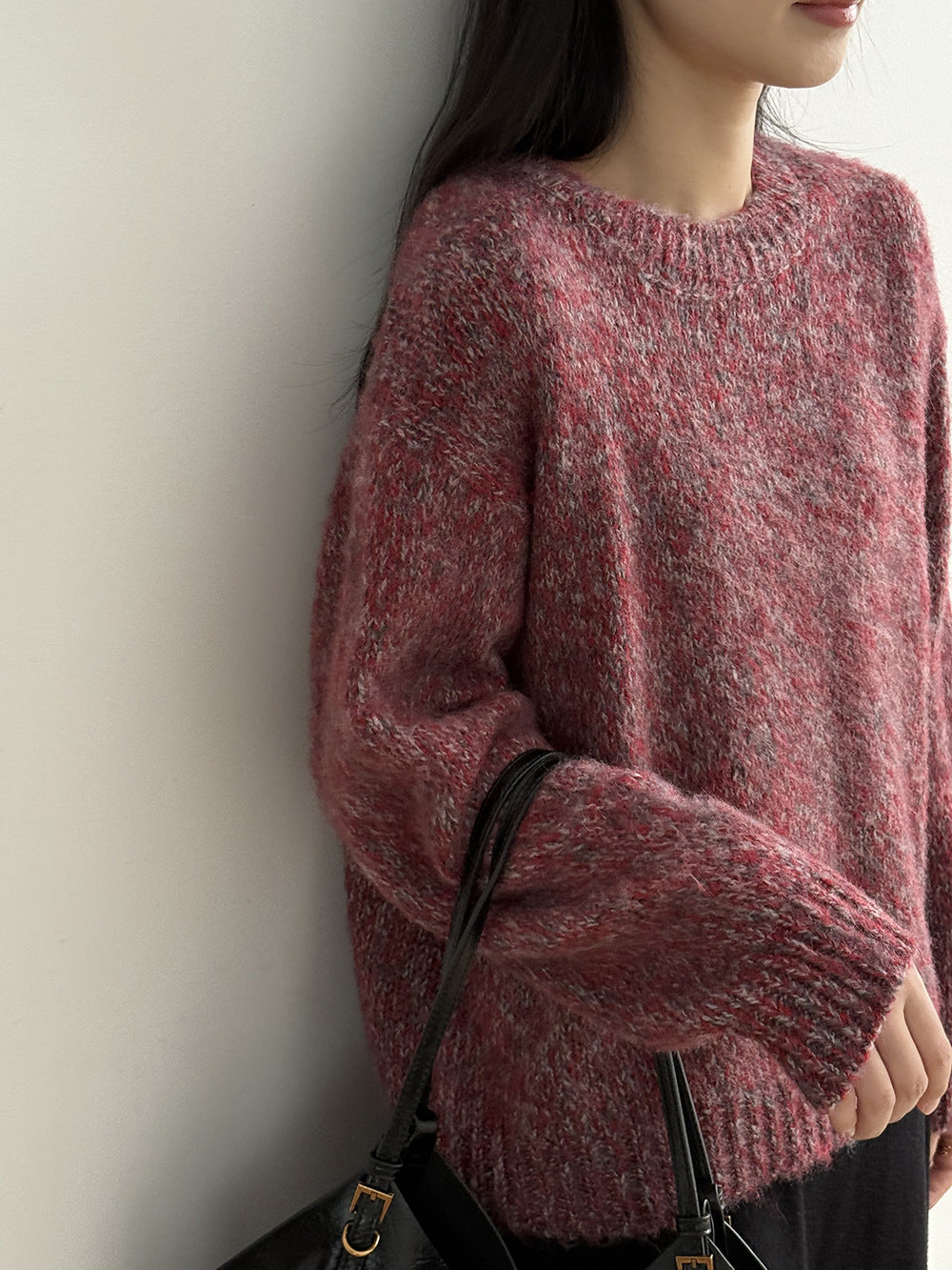 【Y2530】實拍冬季雜色古着針織毛衣(含羊毛6%)251106