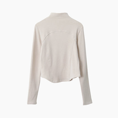 【LD11041】實拍羊绒簡約高領長袖T恤251202