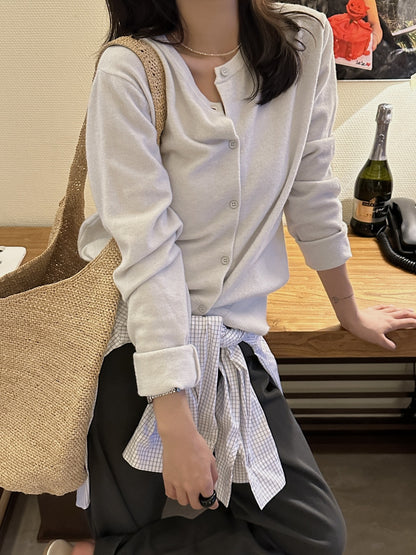 【L006808】實拍檸檬夏季多色針織外套250421