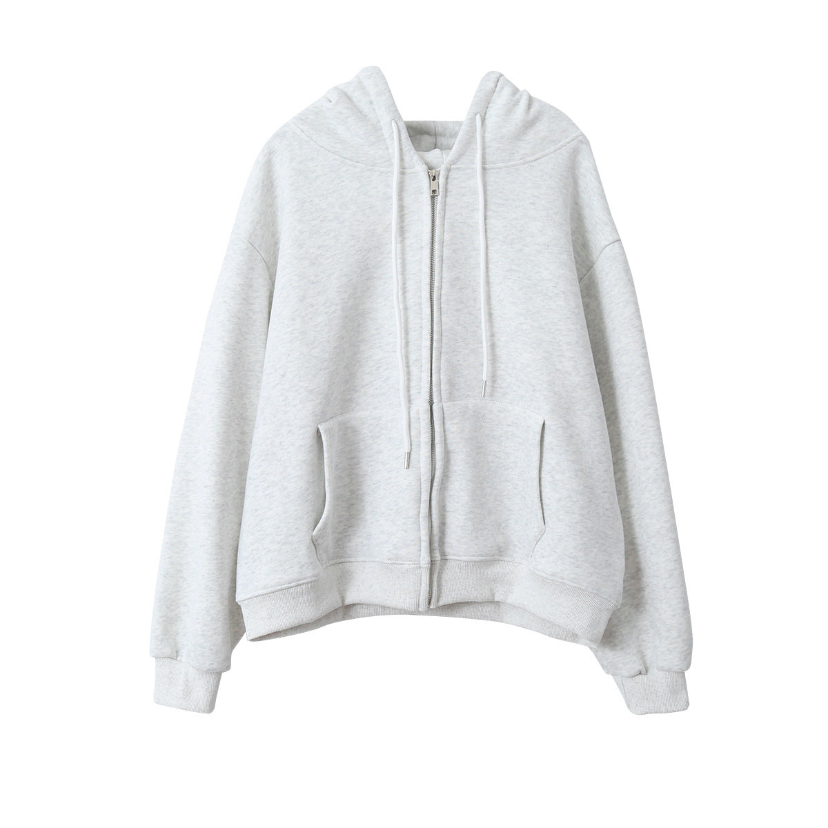 【LD11030】實拍冬季慵懶加絨加厚連帽衞衣外套251124