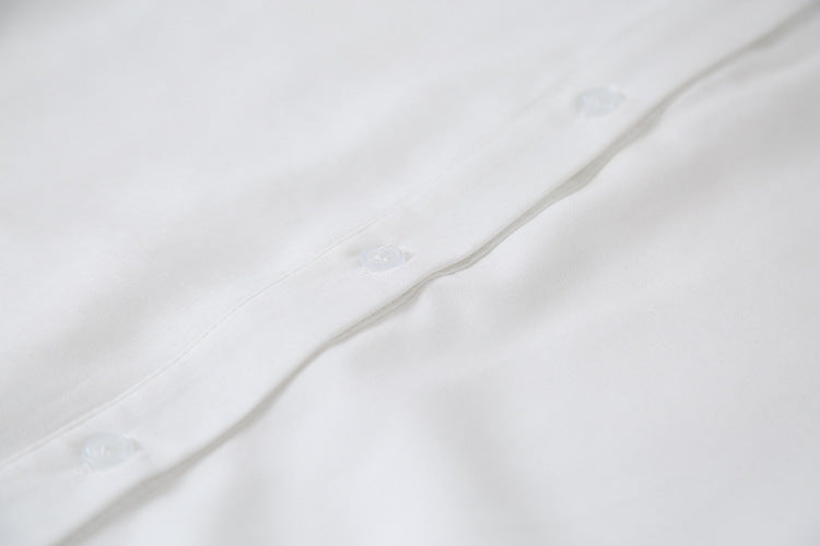 【LD3194】實拍秋冬個性立領飄帶襯衫251110