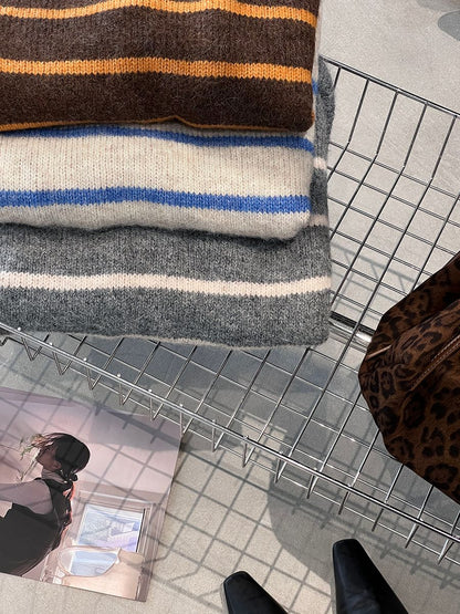 【cimz8925】實拍冬季復古圓領氣質針織毛衣251120