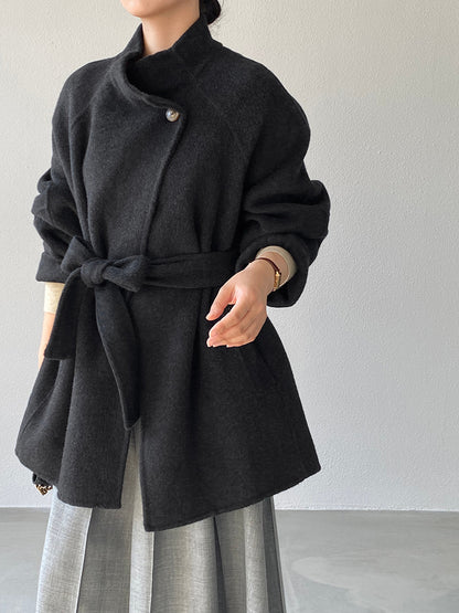 【cimzD6616】實拍高級大氣款雙面羊毛呢廓形外套大衣（100羊毛）251120