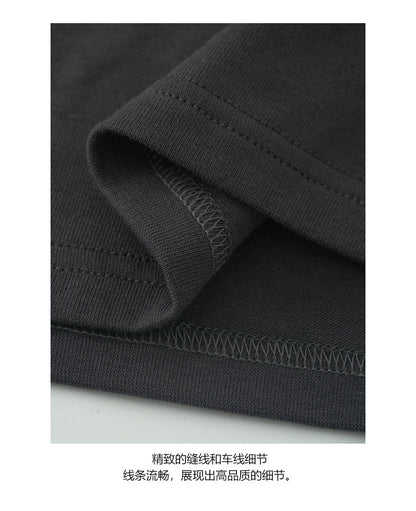 【H5372】實拍復古卡通棉感印花T上衣250715