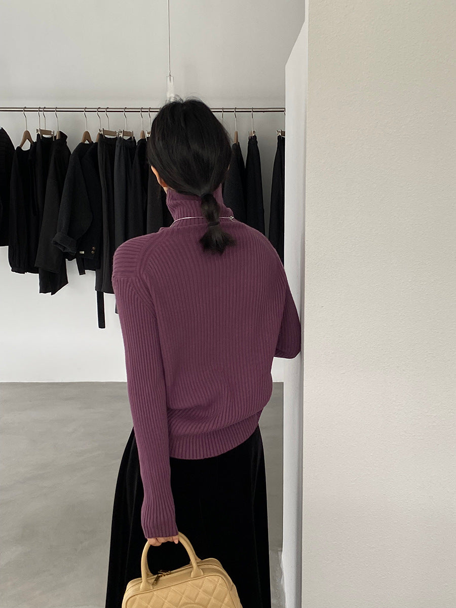 【cimz1388】實拍高領加厚高級感針織毛衣251128