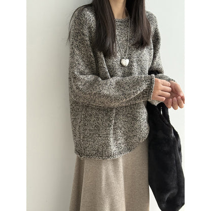 【Y276】實拍冬季軟糯慵懶保暖針織毛衣（棉羊毛10%)251106