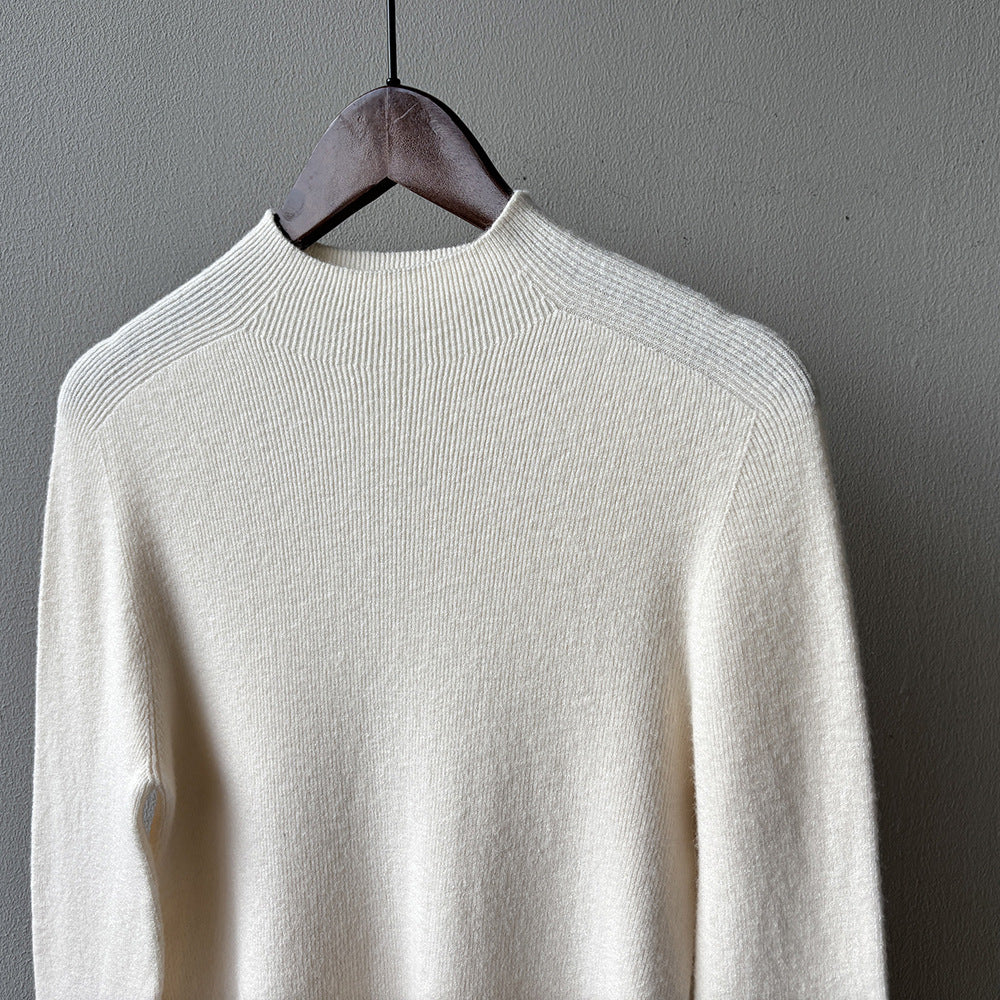 【Y315】實拍高級感半高領針織衫（棉羊毛4%)251106