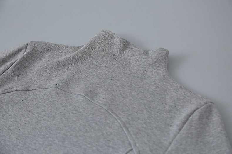 【LD11041】實拍羊绒簡約高領長袖T恤251202