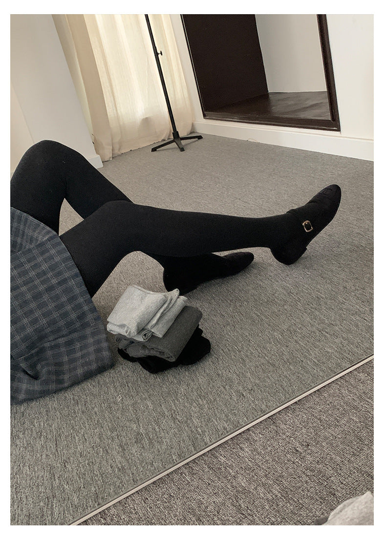 【H5504】實拍高腰收腹彈性超顯瘦連腳內搭褲一般款/加厚款251118